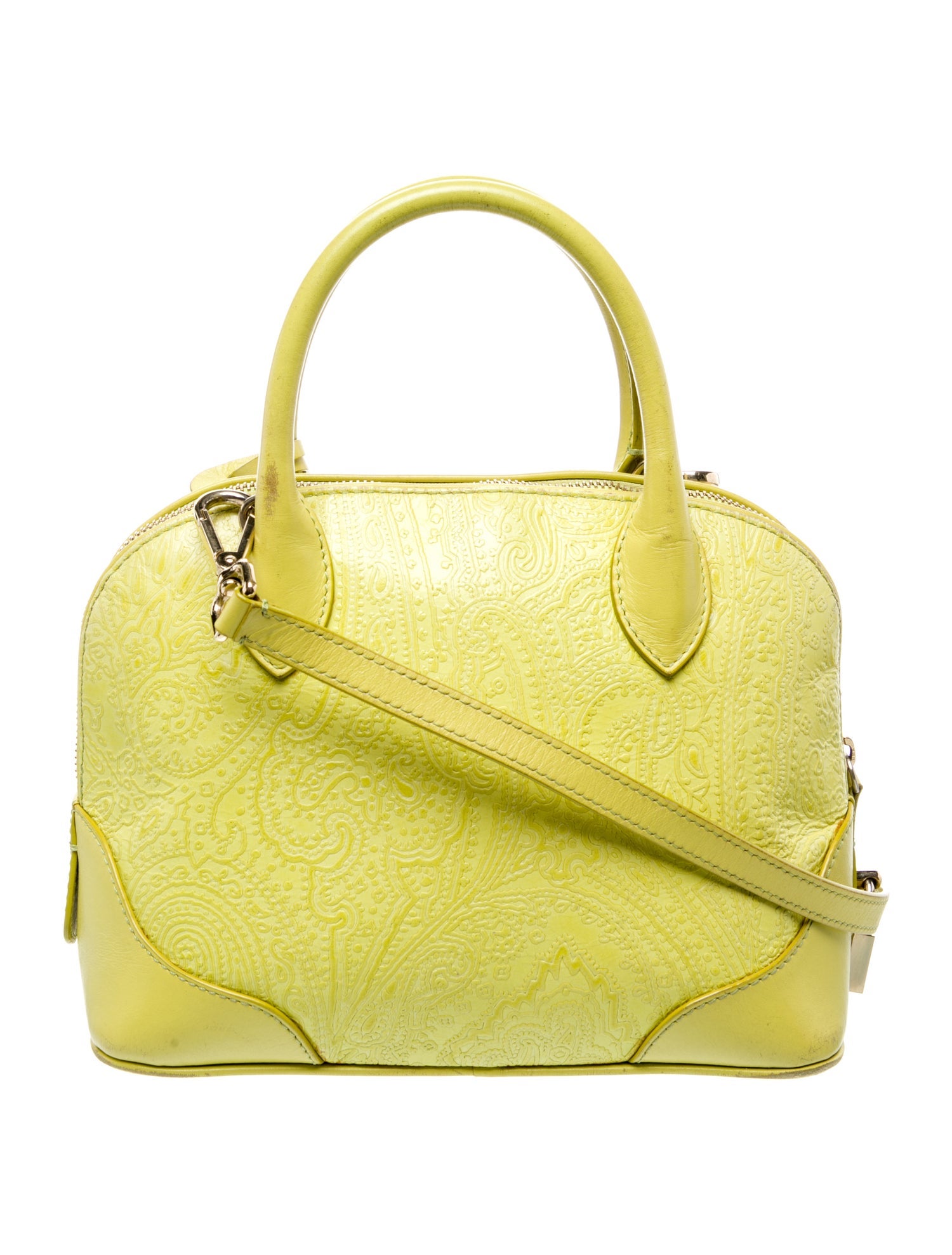 Etro Leather Top Handle Bag